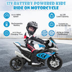 12V Licensed BMW Kids Motorcycle Ride-On Toy for 37-96 Months Old Kids