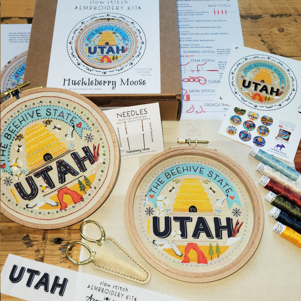 ACROSS AMERICA EMBROIDERY KIT - Utah