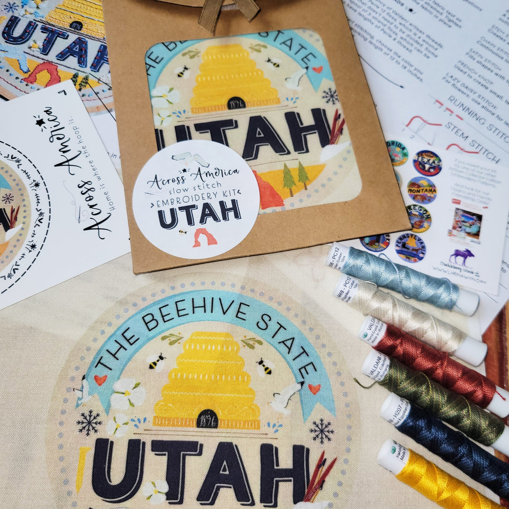 ACROSS AMERICA EMBROIDERY KIT - Utah