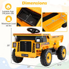 24V Electric Dump Truck Ride-On Toy with Remote Control