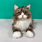 Plush Norwegian Forest Cat-Handmade Life-Size Companion & Pet Memorial