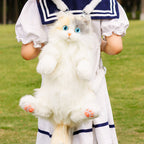 Mini Tuxedo Cat Backpack – Plush Cat Bag for Girls Gift Idea