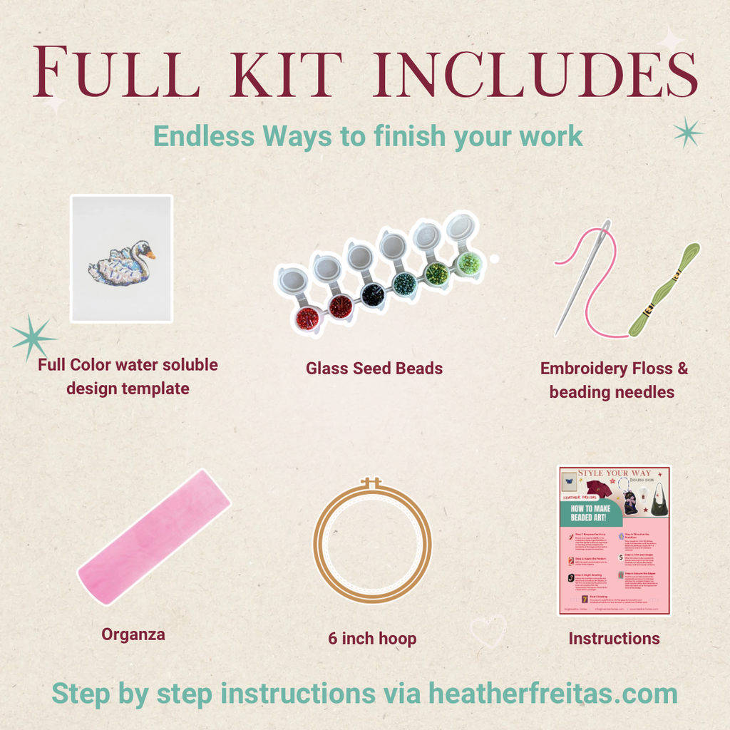 Blue Ribbon Beaded Art Kit