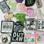 75, 150, or 400 pc Patch Bundle - grab bag -  Embroidered Hat Patch