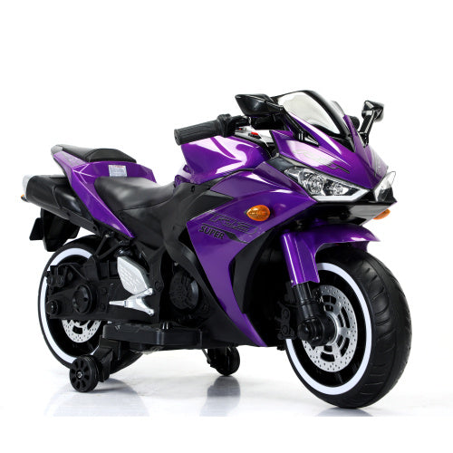 Kids Motorcycle 12V Motorcycle For Kids 3 4 5 6 Years Boys Girls 12v7ah Kids Motorcycle Ride On Toy With Training Wheels Manual Throttle  Drive By Hand Lighting Wheels