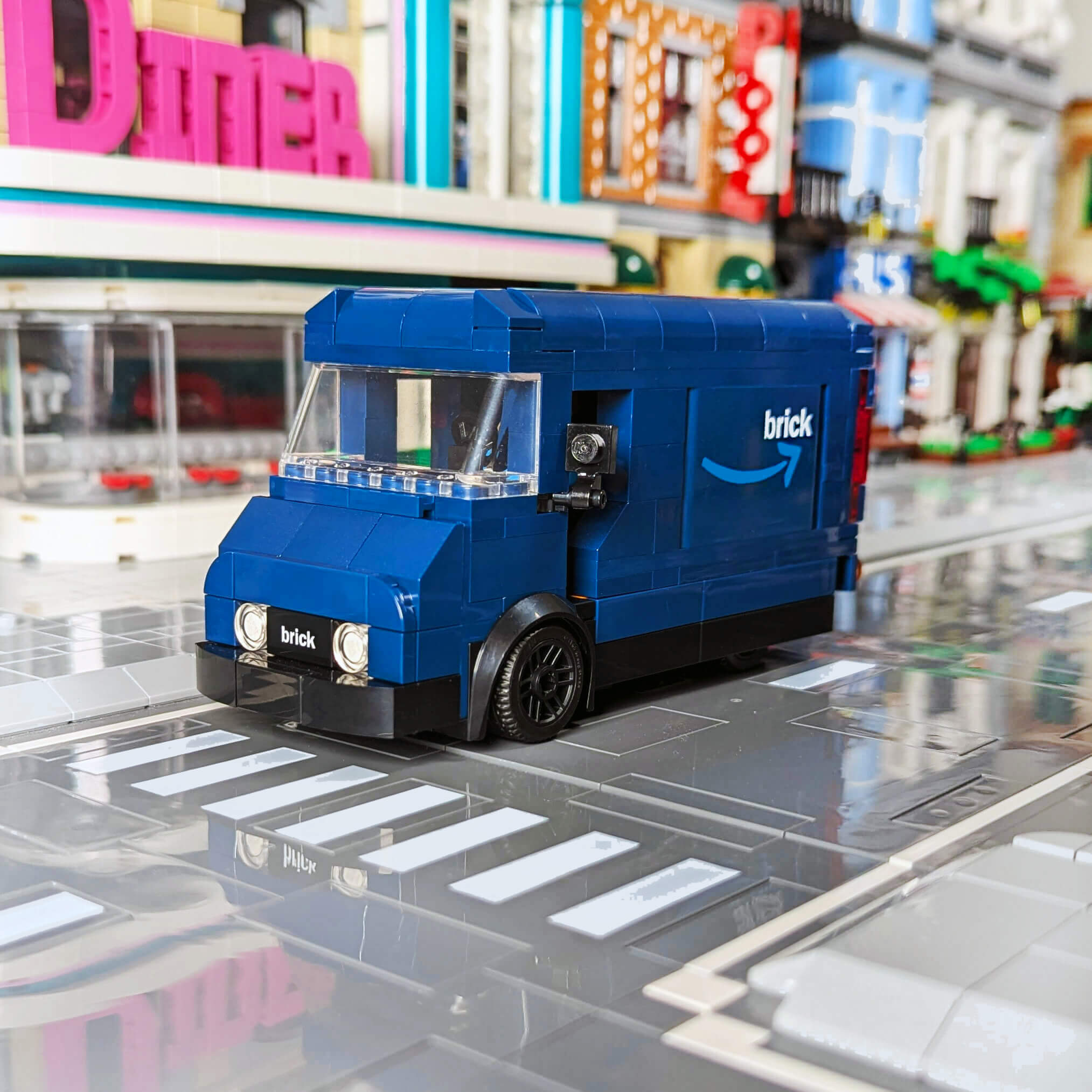 Amazing Delivery Van - Truck - Custom Printed Set - Made Using LEGO® Parts