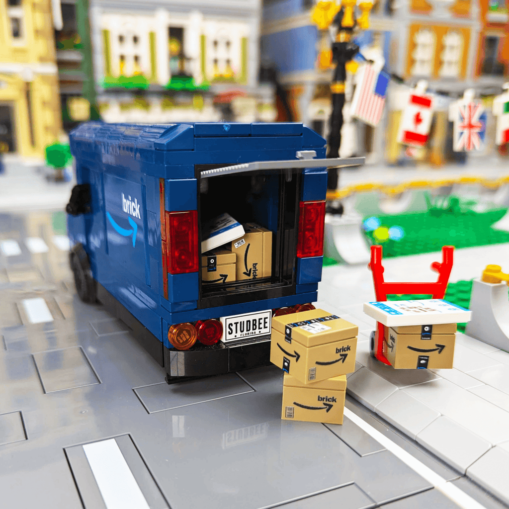 Amazing Delivery Van - Truck - Custom Printed Set - Made Using LEGO® Parts