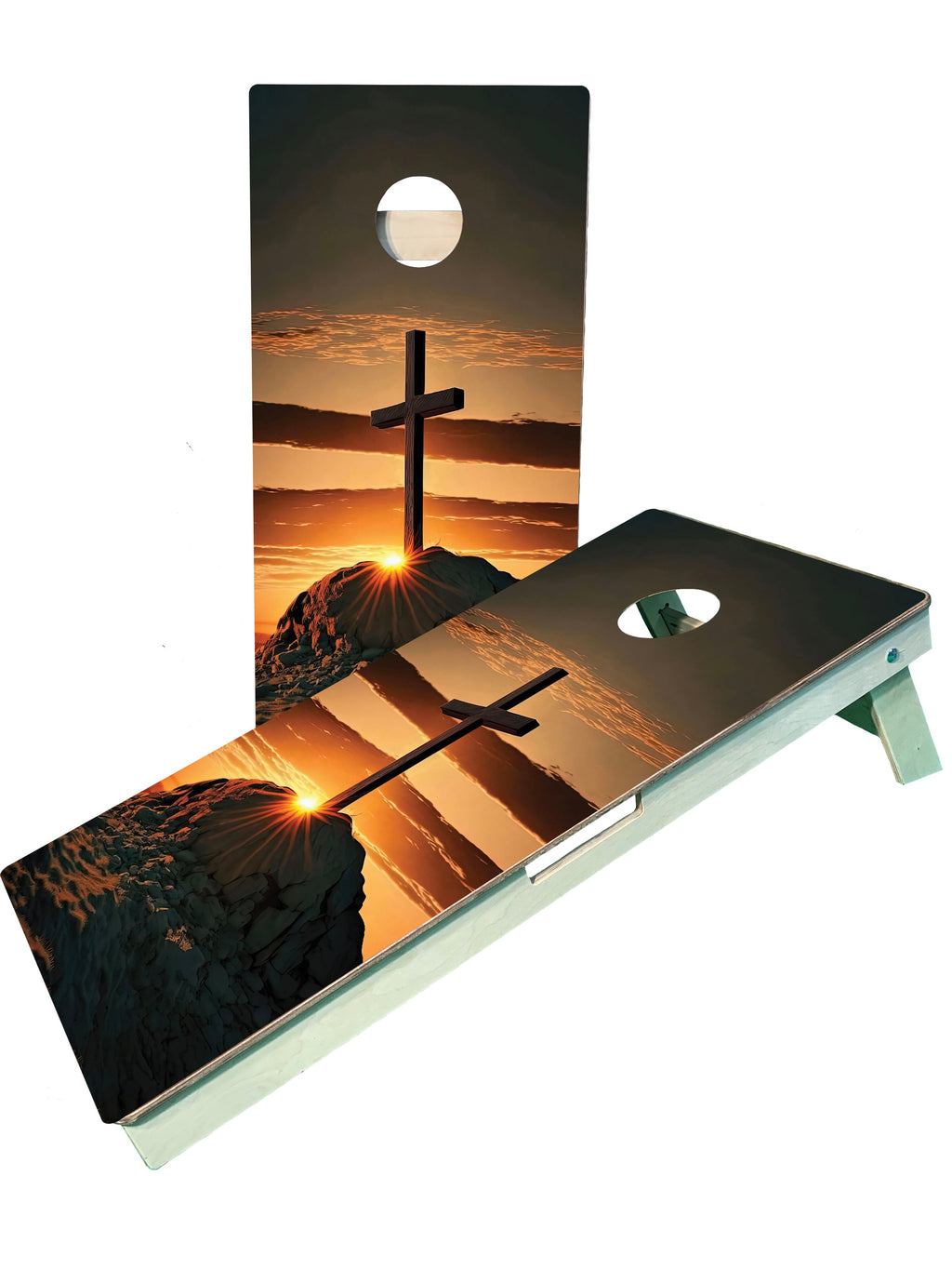 Cross Jesus Cornhole Boards