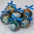 Precious Pets Shatterproof Christmas Ornaments - Set of 6