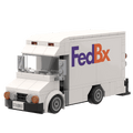 FedBx Delivery Truck Building Set - Custom Printed - Made Using LEGO® Parts