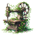 Floral Cute Sewing Machine Fabric Panel 8