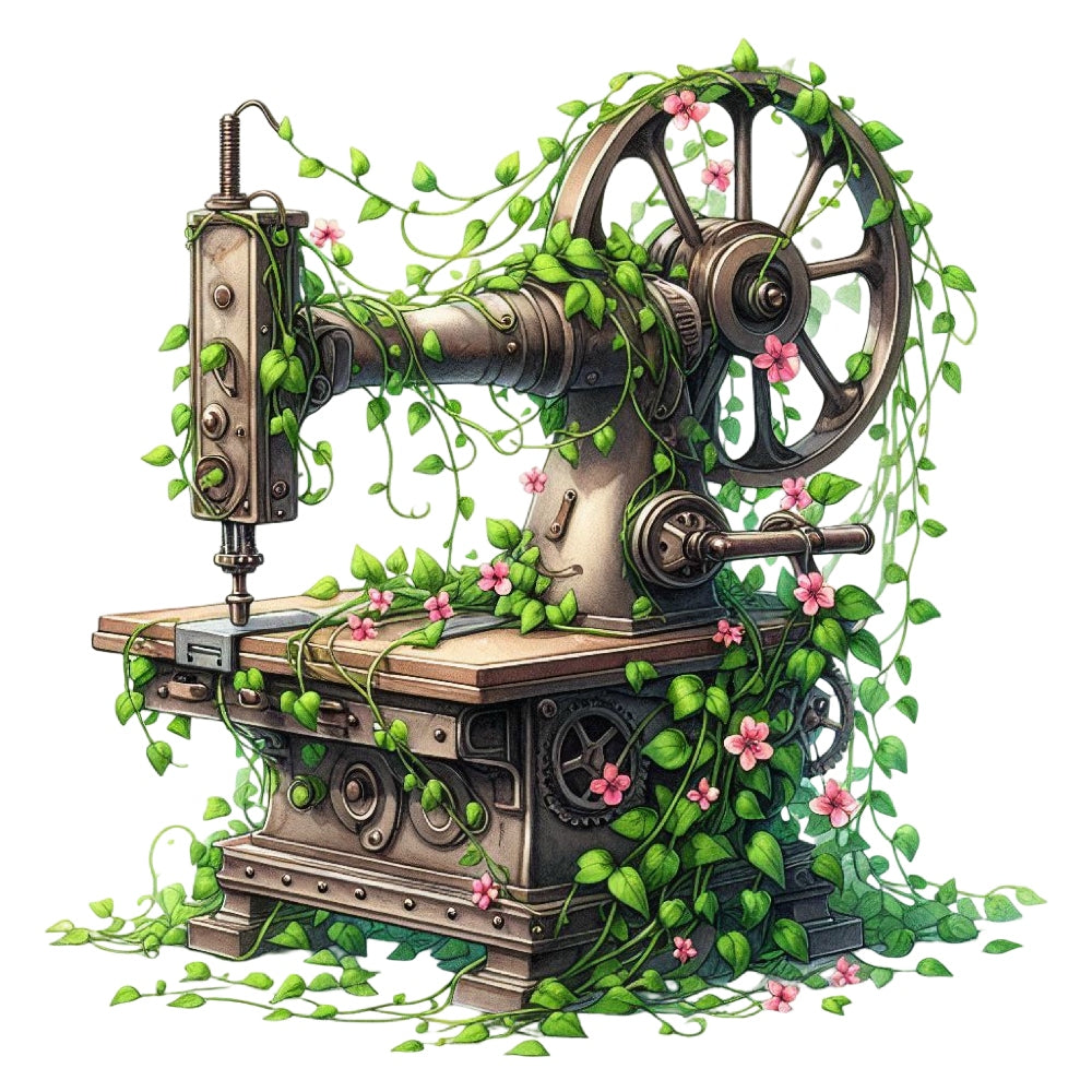 Floral Cute Sewing Machine Fabric Panel 8