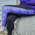 Purple Tape Measure Sewing Leggings