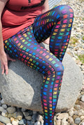 Rainbow Modern Machine Sewing Leggings