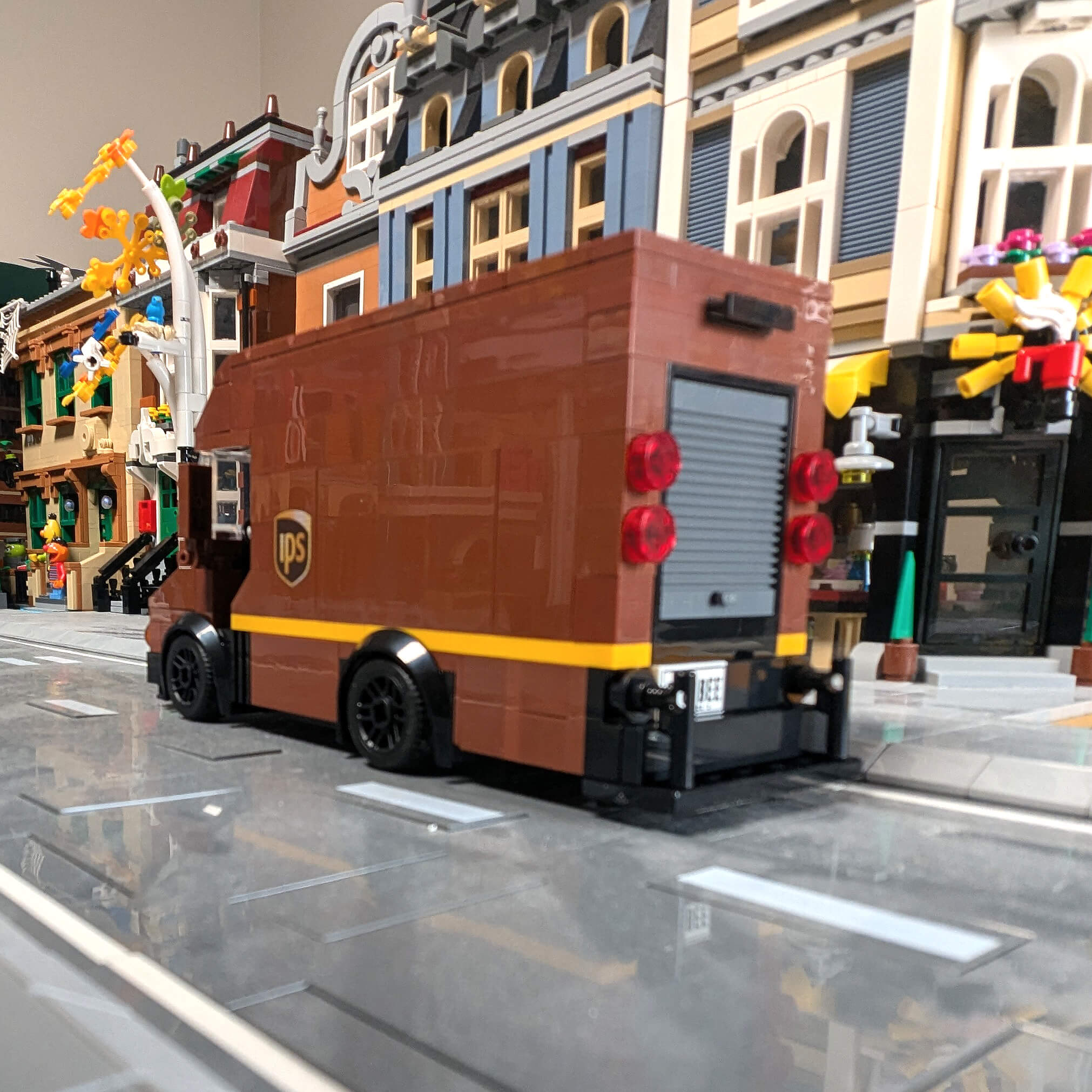 IPS Delivery Truck Building Set - Custom Printed Set - Made Using LEGO® Parts