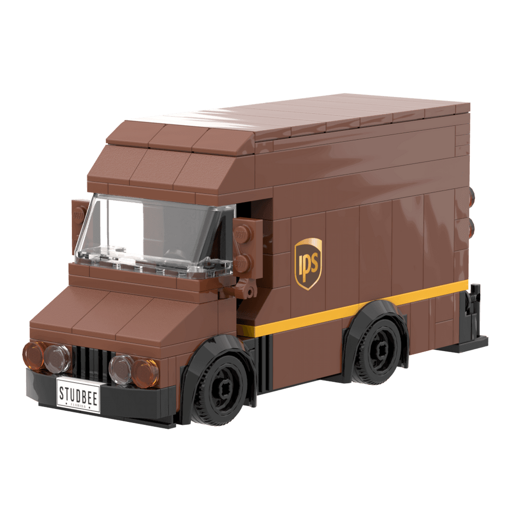IPS Delivery Truck Building Set - Custom Printed Set - Made Using LEGO® Parts