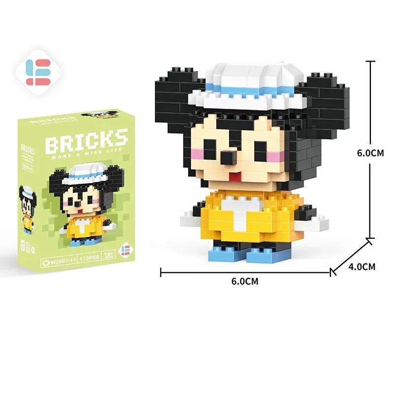Disney Lilo & Stitch & Pokémon Pikachu Building Blocks – Cute Anime Cartoon Model Toy Set for Kids | Creative Educational Gift for Children