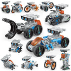 12-in-1 Solar Robot Science Kit - DIY Educational Building Toy, STEM Learning Tool for Kids
