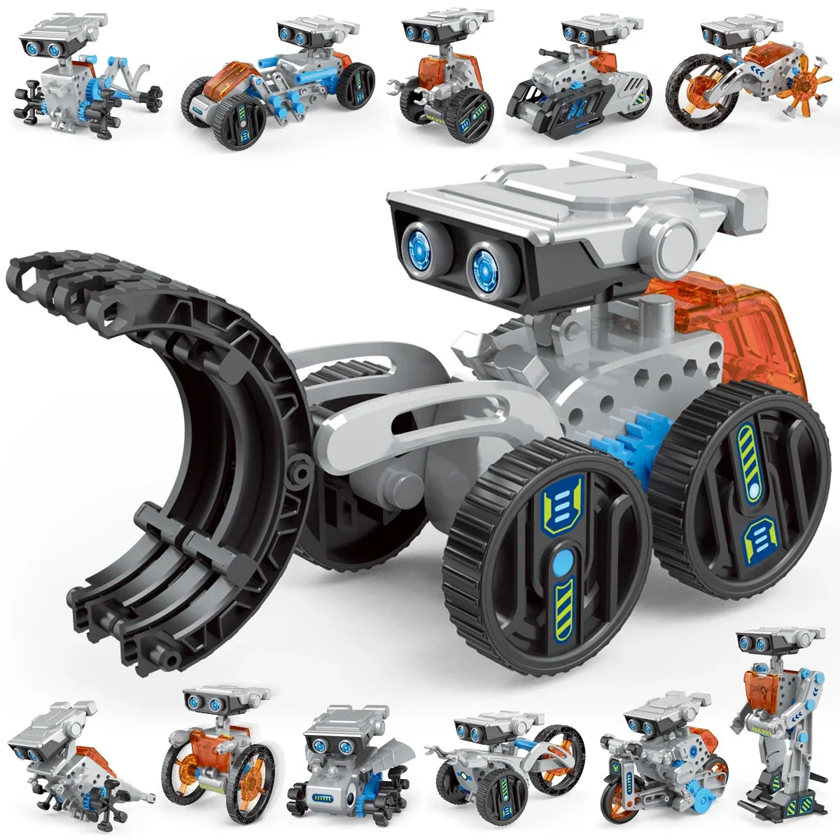 12-in-1 Solar Robot Science Kit - DIY Educational Building Toy, STEM Learning Tool for Kids