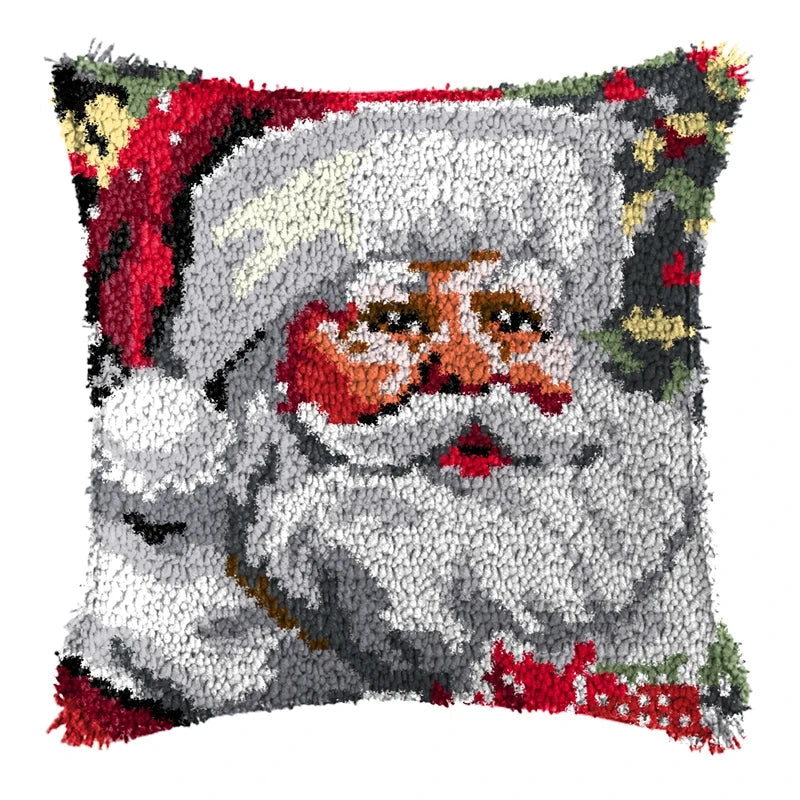 Latch Hook Rug Kit Pastel Embroidery Home decorations Pillow Case Set with Ergonomic Hook Tools