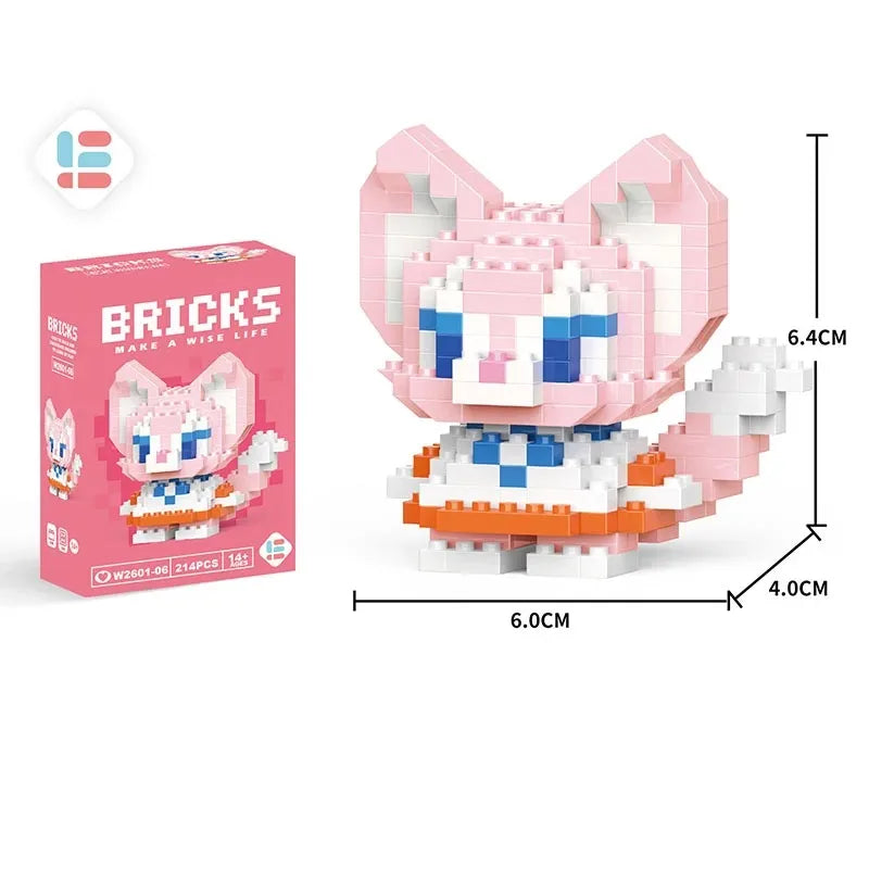 Disney Lilo & Stitch & Pokémon Pikachu Building Blocks – Cute Anime Cartoon Model Toy Set for Kids | Creative Educational Gift for Children