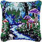 Latch Hook Rug Kit Pastel Embroidery Home decorations Pillow Case Set with Ergonomic Hook Tools