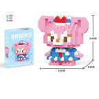Disney Lilo & Stitch & Pokémon Pikachu Building Blocks – Cute Anime Cartoon Model Toy Set for Kids | Creative Educational Gift for Children