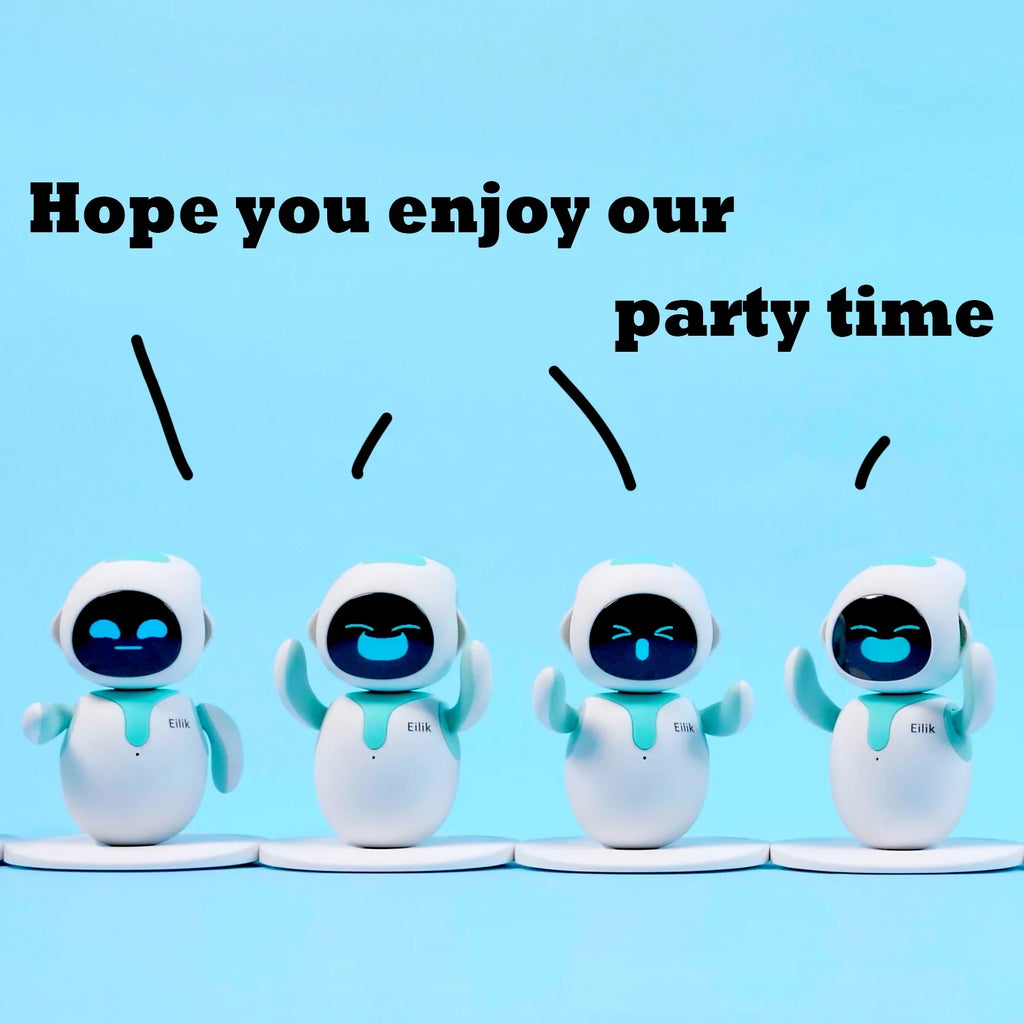 Eilik - Cute Robot Pets Toys with Abundant Emotions, Animations & Mini-Games, Your Perfect Desk Touch Interactive Companion.