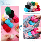 KRABALL Knitting Crochet Hook Set Home Use Sewing Tool DIY Craft Crochet Knit Markers Needles Tools Weaving Accessories With Bag