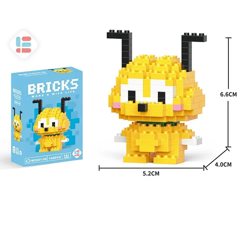Disney Lilo & Stitch & Pokémon Pikachu Building Blocks – Cute Anime Cartoon Model Toy Set for Kids | Creative Educational Gift for Children