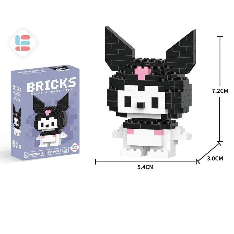 Disney Lilo & Stitch & Pokémon Pikachu Building Blocks – Cute Anime Cartoon Model Toy Set for Kids | Creative Educational Gift for Children