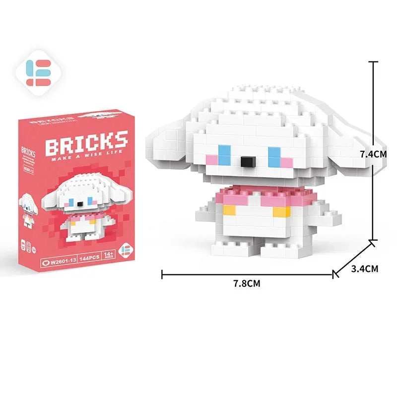 Disney Lilo & Stitch & Pokémon Pikachu Building Blocks – Cute Anime Cartoon Model Toy Set for Kids | Creative Educational Gift for Children