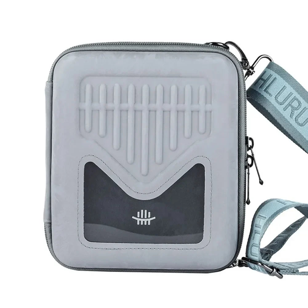 17-21 Key Kalimba Case Thumb Piano Waterproof Shoulder Bag with Adjustable Two-Way Zipper and Shoulder Strap