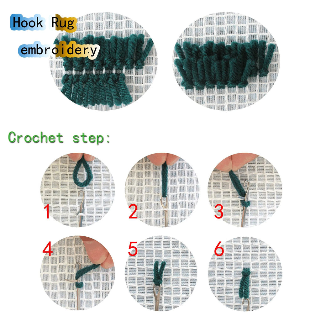 Cow Horse Elephant Animal Carpet Embroidery Set Cartoon Cat Smyrna Latch Hook Kit DIY Knot Pillow Package Pillow Buttons Package