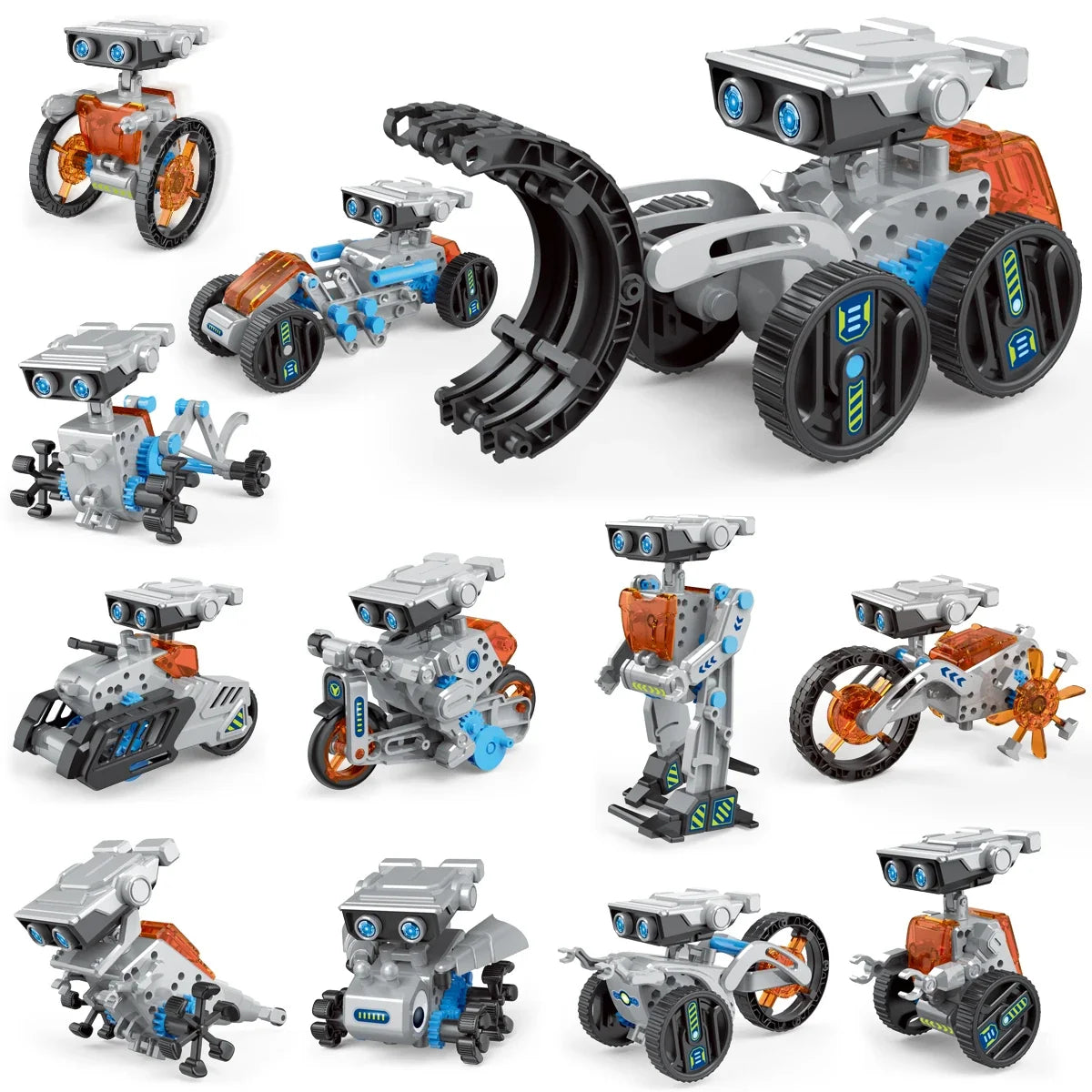 12-in-1 Solar Robot Science Kit - DIY Educational Building Toy, STEM Learning Tool for Kids