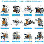 12-in-1 Solar Robot Toy – DIY Science Experiment Building Kit for Kids