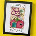 Sew What by Mary Engelbreit Counted Cross Stitch DIY KIT