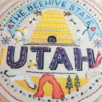 ACROSS AMERICA EMBROIDERY KIT - Utah