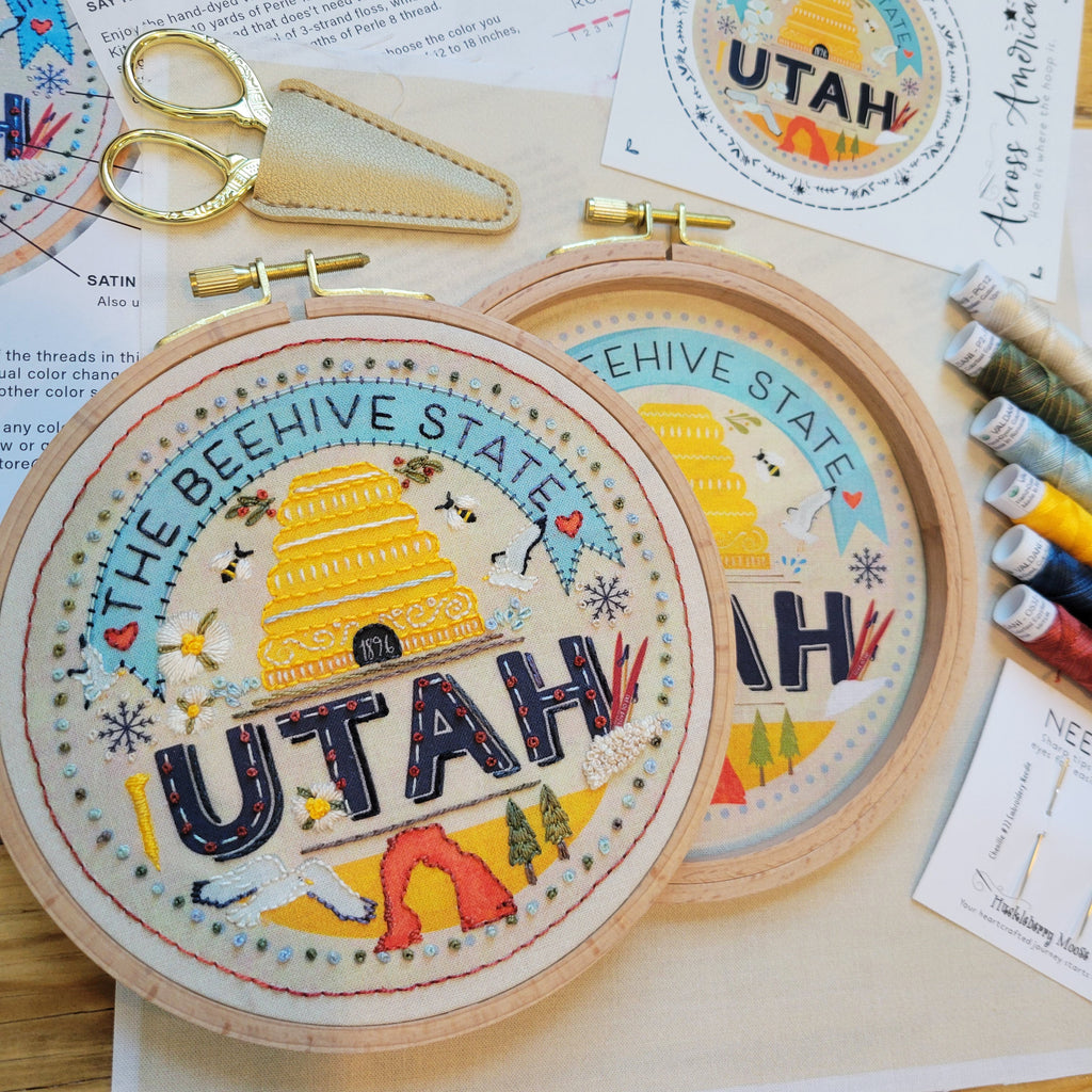 ACROSS AMERICA EMBROIDERY KIT - Utah
