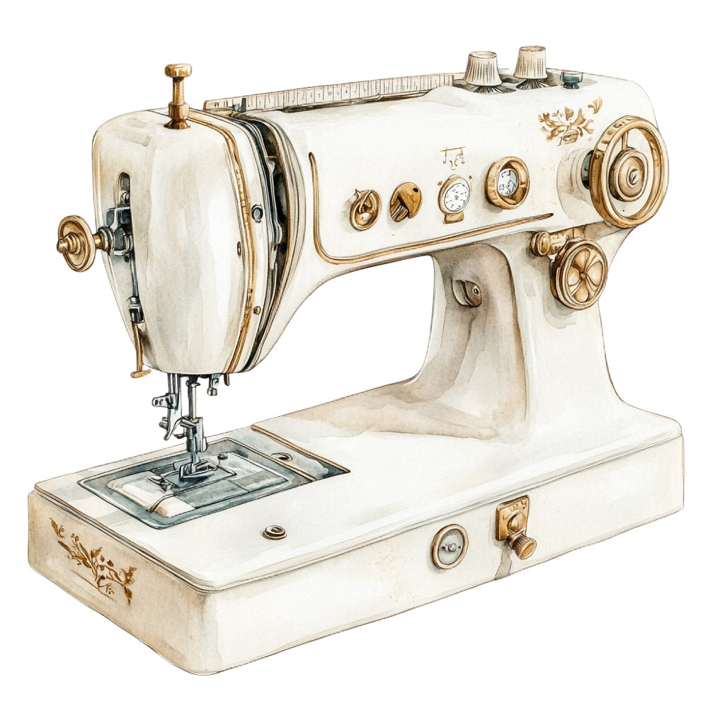 Vintage Sewing Machine Fabric Panel 15