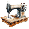 Vintage Sewing Machine Fabric Panel 17