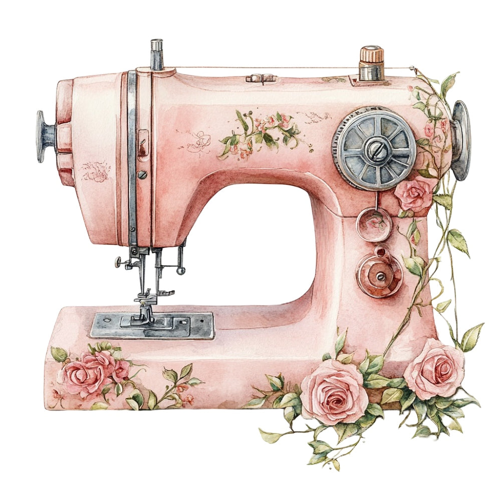 Vintage Sewing Machine Fabric Panel 9