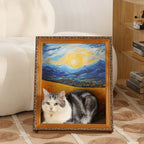 Retro Golden Cat Nest Cat Scratch Board Toy