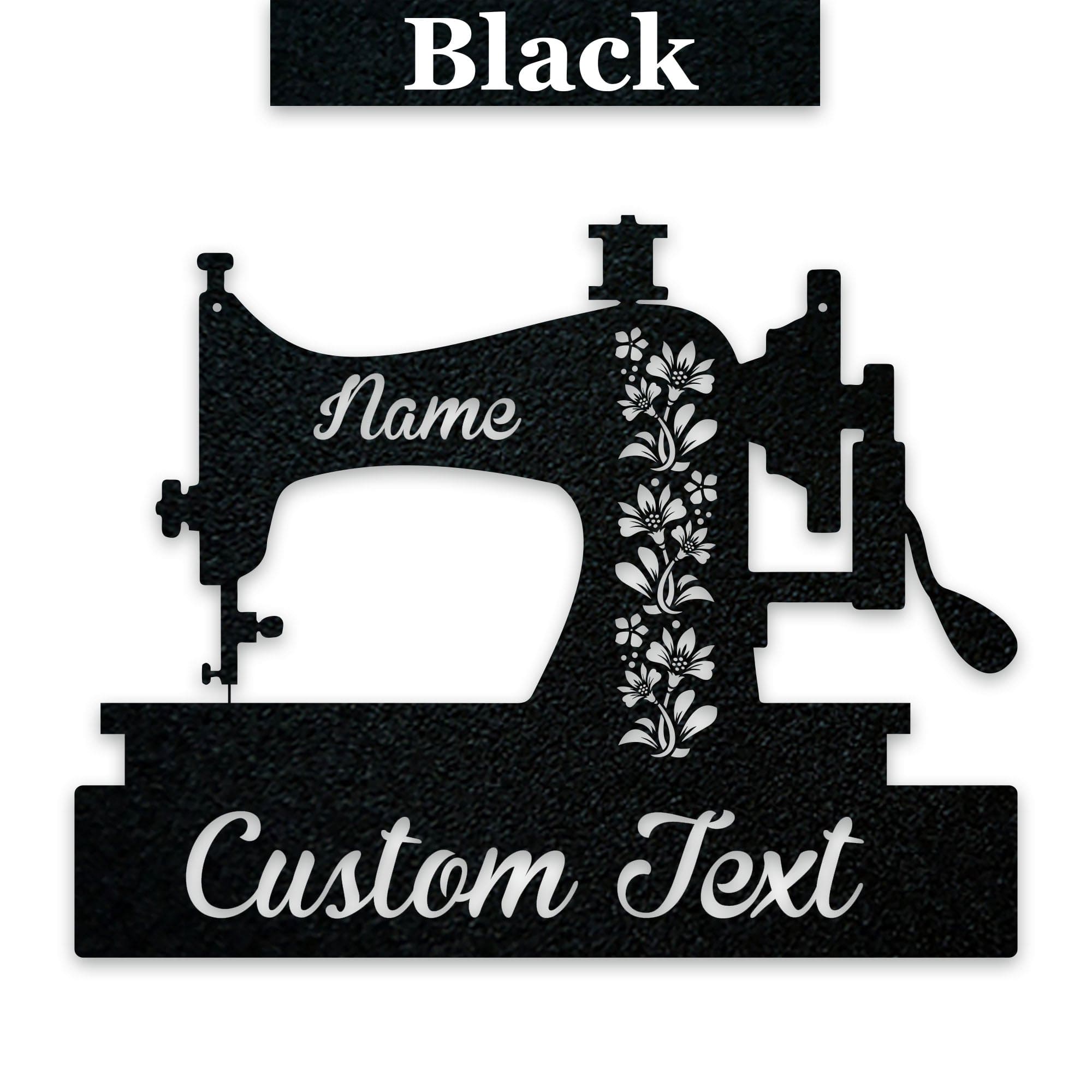 Custom Sewing Machine Decor - Personalized Metal Sign | Durable Powder Coat Finish
