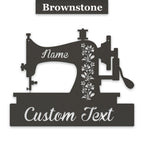 Custom Sewing Machine Decor - Personalized Metal Sign | Durable Powder Coat Finish