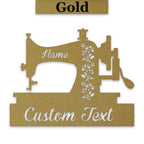 Custom Sewing Machine Decor - Personalized Metal Sign | Durable Powder Coat Finish