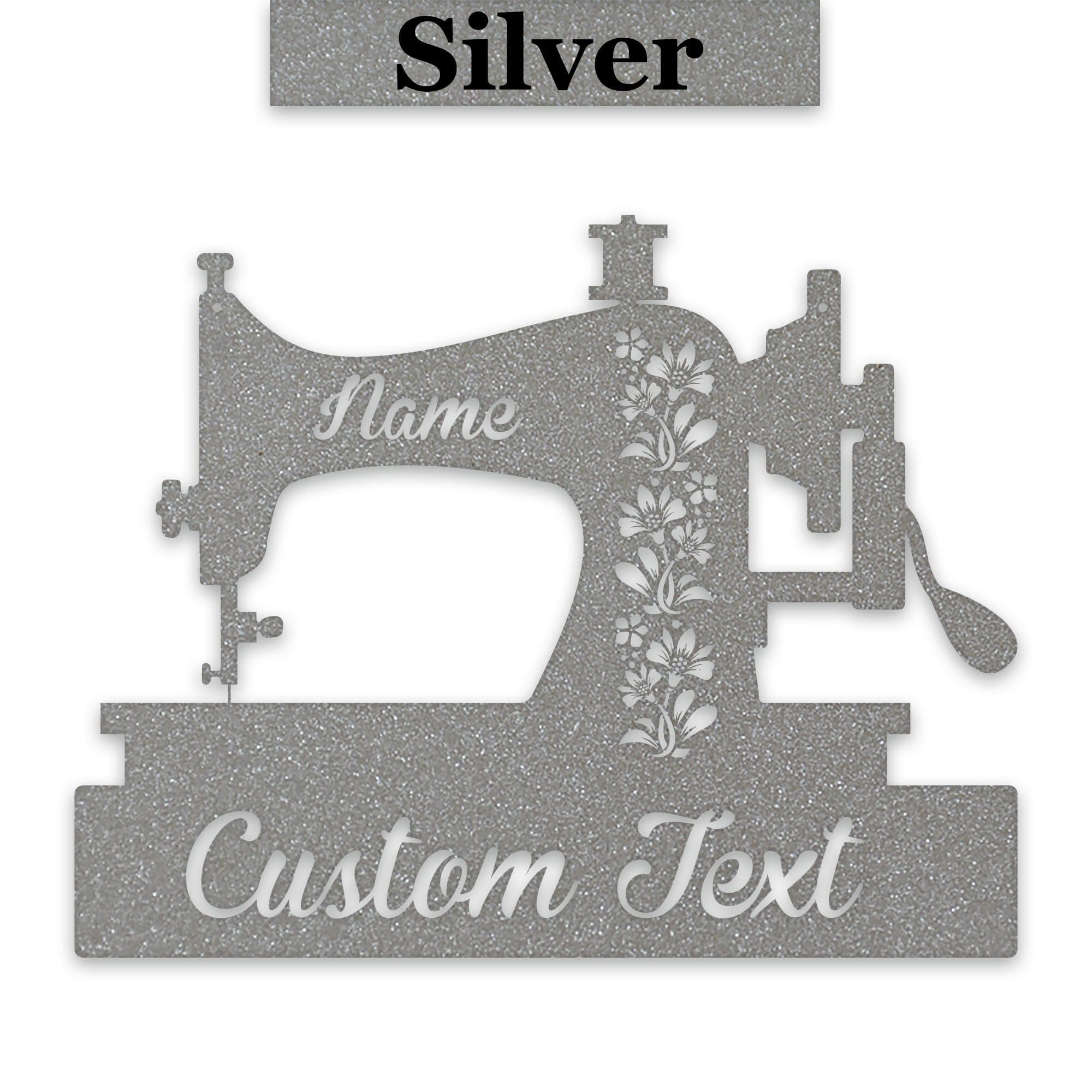Custom Sewing Machine Decor - Personalized Metal Sign | Durable Powder Coat Finish