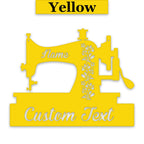 Custom Sewing Machine Decor - Personalized Metal Sign | Durable Powder Coat Finish