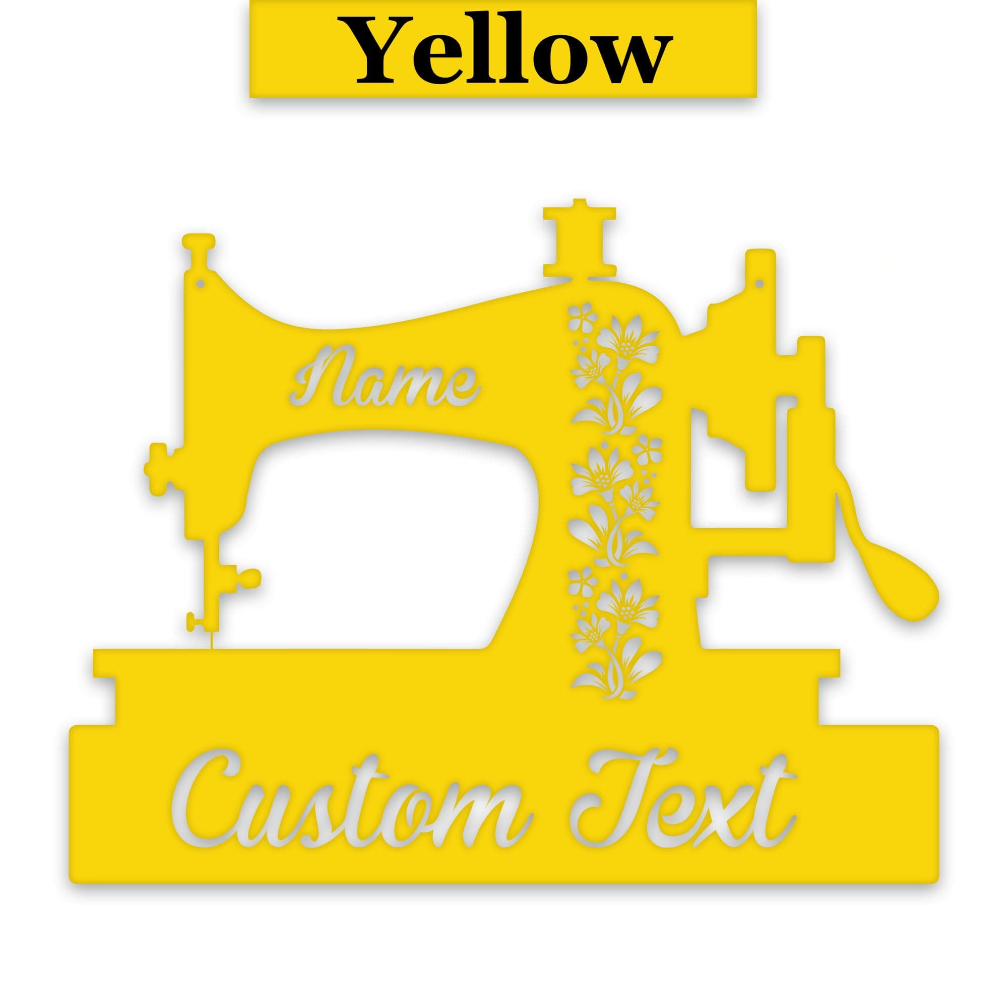 Custom Sewing Machine Decor - Personalized Metal Sign | Durable Powder Coat Finish
