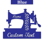 Custom Sewing Machine Decor - Personalized Metal Sign | Durable Powder Coat Finish